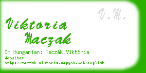 viktoria maczak business card